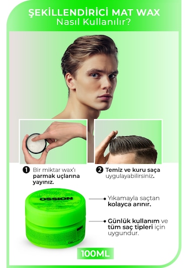 Morfose Ossion Matte Styling Wax 2 x 100 ML