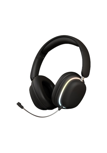 Folinda Sy-t3 Kulaküstü Bluetooth Kulaklık: Rgb Işıklı, Gürültü Engelleme, Kablosuz/kablolu Çift Mod, Uzun Pil Ömrü, Katlanabilir - Siyah