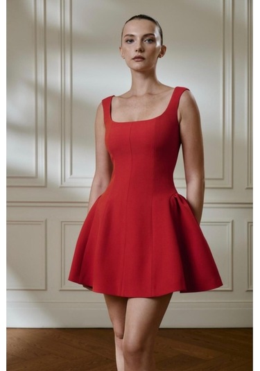 Prenses Elbise Kırmızı
