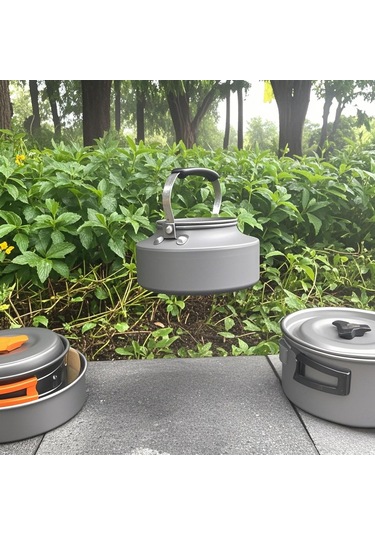 Ximistore9 Kamp Stovu Mini Taşınabilir, Elektrikli Alevle Kombine, Paslanmaz Çelik Ve Alüminyum Alaşımlı, Siyah Siyah