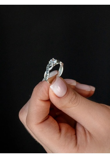 Voznesenskij Uvelirnyj Zavod 925 Ayar Gümüş "kurtar Ve Koru" Yüzük 192231989 Gri