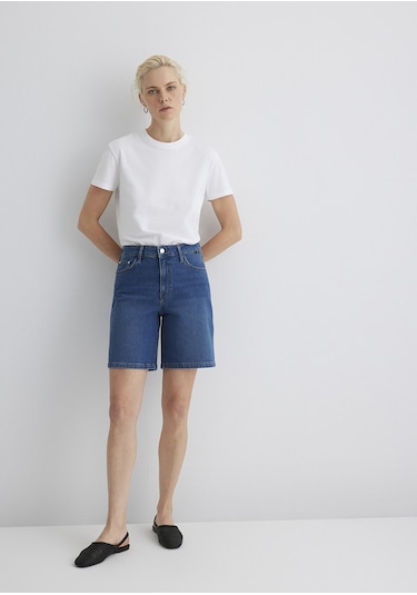 Mavi - Eliana Casual Koyu Mavi Jean Şort 1411221-89749 Koyu Mavi