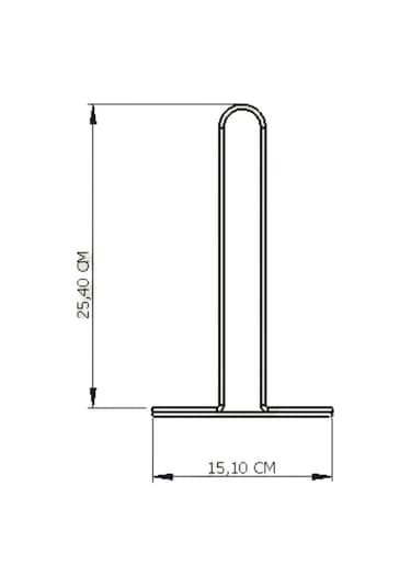 Edora Home Gümüş Kağıt Rulo Havluluk - Metal Paslanmaz Gümüş