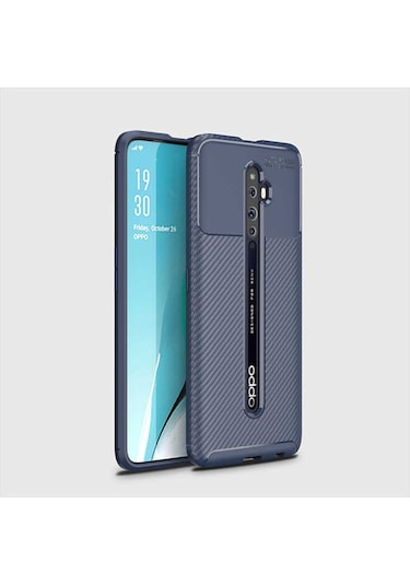 Oppo Reno 2Z Kilif Karbon Silikon Case 394417358