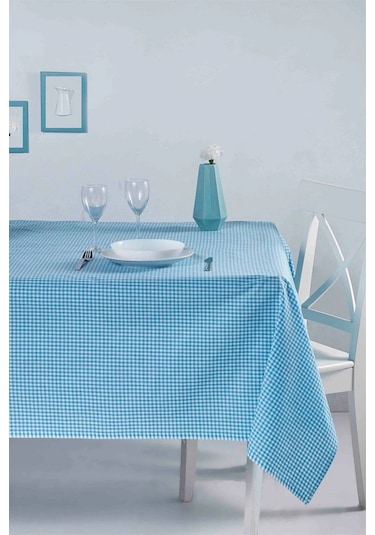 Pötikare Piknik Örtüsü - Masa Örtüsü- Sofra Bezi 160 160 Cm Mavi