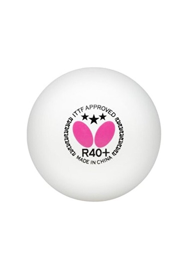 Butterfly 40+ 6lı Masa Tenisi Beyaz Antrenman Topu-7337