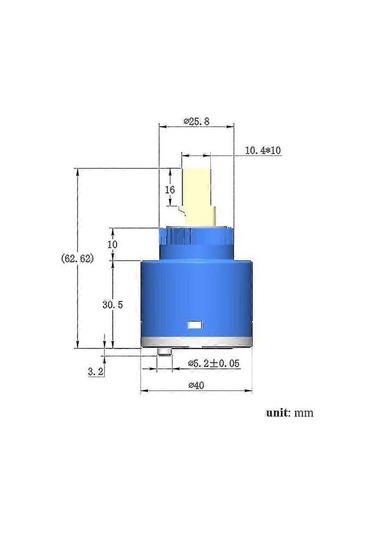 Sedal 40mm Seramik Musluk Kartuşu Tek Kulplu Vana Değişimi İçin