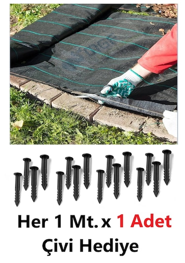 Mgf Yabani En:1mt.-boy:20mt Ot Kontrol Bahçe Örtüsü-bahçe Keçe...