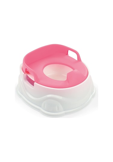 7173 Dolu Lazımlık Adaptor Basamak 3IN1 -Pembe