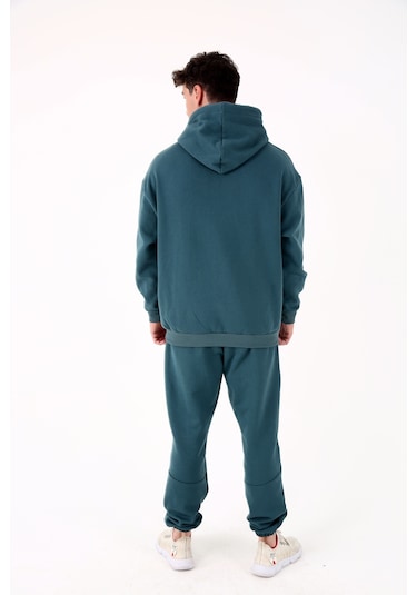Scorp Origin Erkek Hoodie Sweatshirt Petrol Standart Çok Renkli