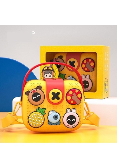 Goldenqian Sevimli Mini Eva Çocuklar Sırt Çantası Okula Dönüş Anaokulu Çocuk Okul Çantası Dıy Dekorasyon Oyuncaklar İle Noel Hediyesi 8bypge Sarı