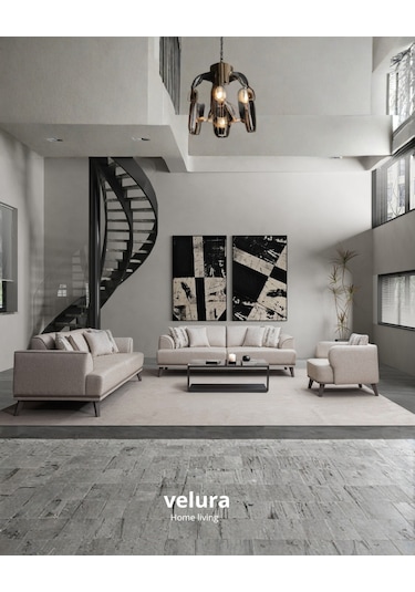 Aden 3+3+1+1 Koltuk Takımı & Oturma Grubu Ekru