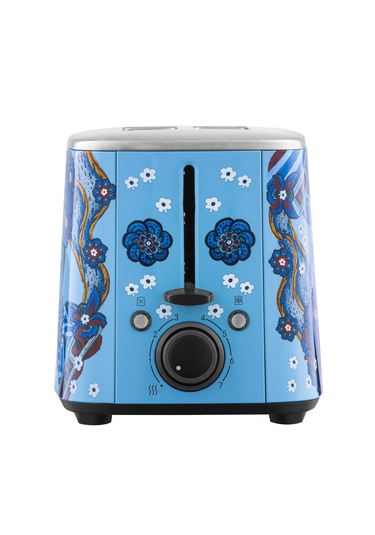 Vestel X Aslı Filinta Retro Düş Mavisi Çini Ekmek Kızartma Makine