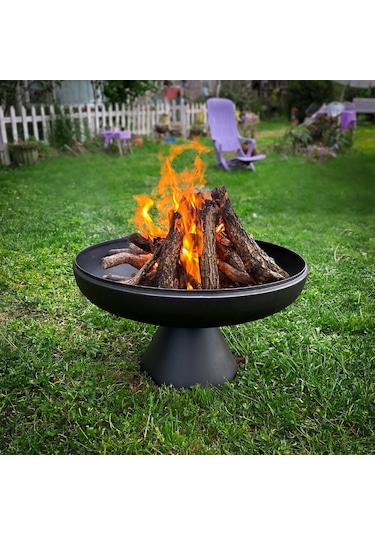 Starfire Helen Large Bahçe Şöminesi Siyah Renk