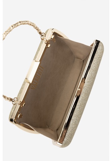 Valmenti Kadın Vegan Sarı Abiye Çanta 1083 0016 Bn Cnt Y25 Altın Sımlı Sarı