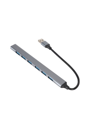 Xindoker Usb Hub 7 Portlu 1xusb 3.0 + 6xusb 2.0 - 5gbps Hızlı Veri Transferi, Alüminyum Gövde, Taşınabilir, Plug&play Ads-303a
