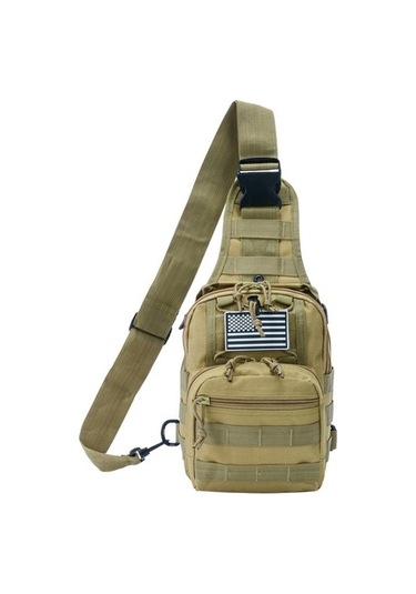 Silkroadselect Bloom Boutique Crossbody Erkek Fitness Spor Çantası Erkek Oxford Kumaş Kamuflaj Su Geçirmez Tek Omuz Crossbody Açık Taktik Çanta Göğüs Çantası S5zkrc Turuncu - Haki