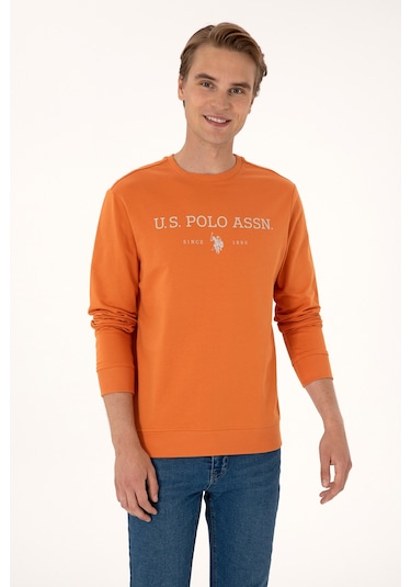 U.S. Polo Assn. Erkek Regular Fit Bisiklet Yaka Bakır İnce Basic Sweatshirt 50313743-VR182 U.S. Polo Assn. Erkek Regular Fit Bisiklet Yaka Bakır İnce Basic Sweatshirt 50313743-VR182