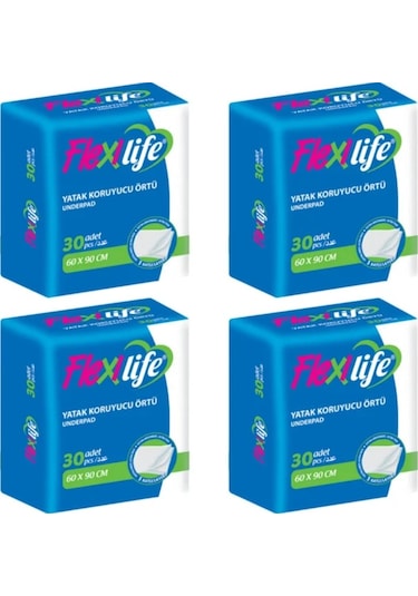Flexilife 60 x 90 CM Yatak Koruyucu Örtü 30'lu x 4 120 Adet