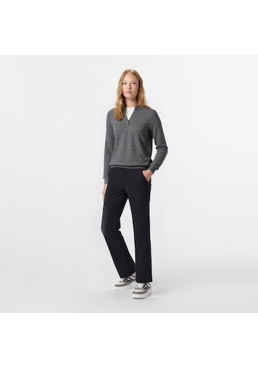 Nautica Kadın Siyah Classic Fit Pantolon Düz 57p474t Siyah