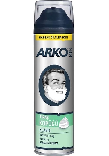 Arko Klasik Hassas Ciltler İçin Tıraş Köpüğü 200 ML