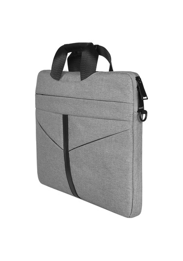 14.1 inç Omuz Askısı İle Laptop Çantası Açık Gri 14.1 inch