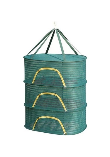 Novahub Koyu Yeşil 1/2/3 Katmanlı Asılı Örgü Kurutma Sepeti U Şeklinde Fermuar Gıda Balık Giys Kurutma Ağı Çamaşır Kurutma Askısı 54357288 Koyu Yeşil Koyu Yeşil