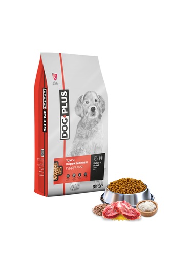 Dogplus Kuzu Etli ve Pirinçli Yavru Köpek Maması 3 KG
