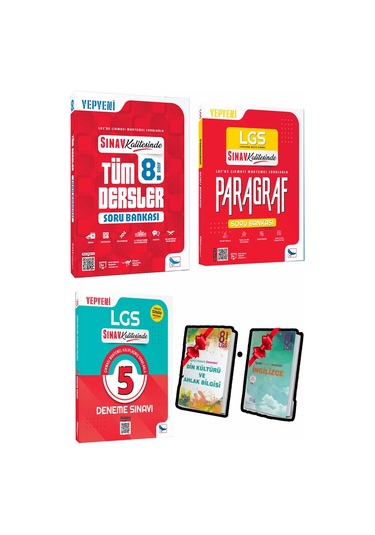Sınav Yayınları 8. Sınıf Tüm Dersler Soru Bankası + Paragraf + Lgs Deneme Sınav Paketi