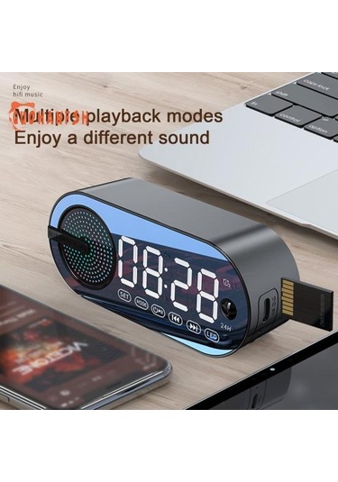 Jms Ayna Saatli Stereo Taşınabilir Kablosuz Bluetooth 5.0 Hoparlör