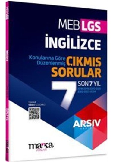 Lgs İngilizce Konularına Göre Düzenlenmiş Son 7 Yıl Çıkmış Sor...