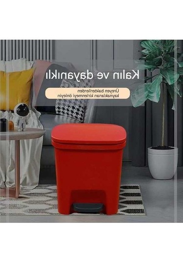 Dancemonkey 10l Kapaklı Mutfak Tuvalet Banyo Sessiz Ev Kova - Siyah Siyah