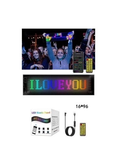 Bluetooth Kontrollü Mini Led Panel Çeşitli Renk