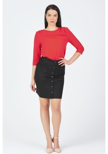 Shahiqa Kadın Suni Süet Etek