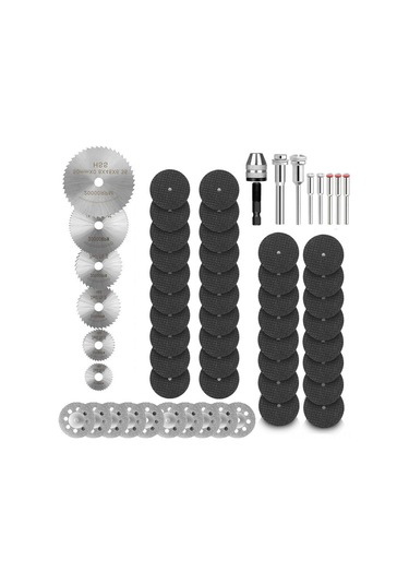 Youmex 60 Parça Matkap Aksesuar Seti: Hss, Reçine Ve Elmas Testereler - Ahşap, Pvc, Yumuşak Metal Ve Plastik Kesimi İçin Hızlı Ve Hassas Kesim