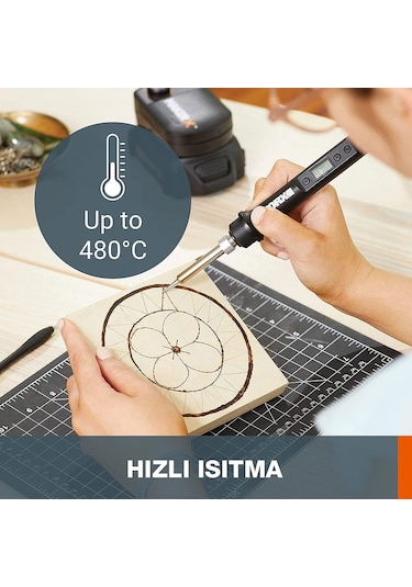 WORX WX744.9 MAKERX 20Volt Profesyonel Dijital Lehim Tabancası +