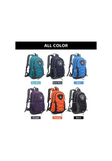 Pazly Hafif Katlanabilir Outdoor Sırt Çantası - Ayarlanabilir Bel Kemeri, Acil Durum Düdüğü, Siyah, Tüm Mevsimler İçin Kullanılabilir Siyah