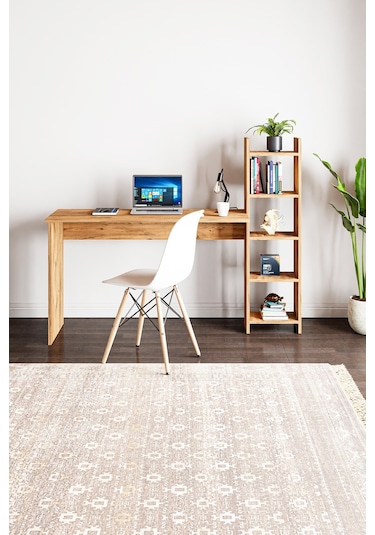 Kitaplıklı Fonksiyonel Çalışma Masası Atlantik Çam