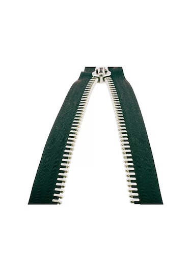 Demir Dişli Çanta Fermuarı En 3 Cm Haki