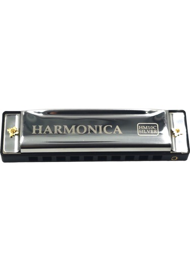 Hermann Mayer Hm10c Silver Harmonica - Domajör Mızıka