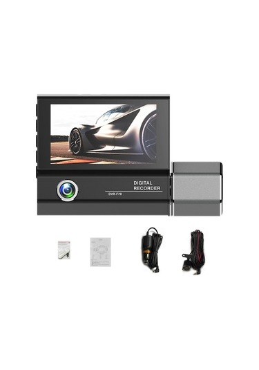 Maoyaya 3 Kameralı Araç Kamerası 4in Net Görüşlü Dikiz Aynası Kayıt Cihazı Güvenli Sürüş