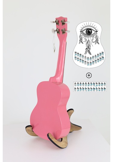 gözyaşı siyah ukulele akor cetveli tablosu stickeri etiketi