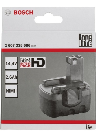 Bosch 14.4V 2.6Ah HD Ni-MH O-Pack Akü 2607335686