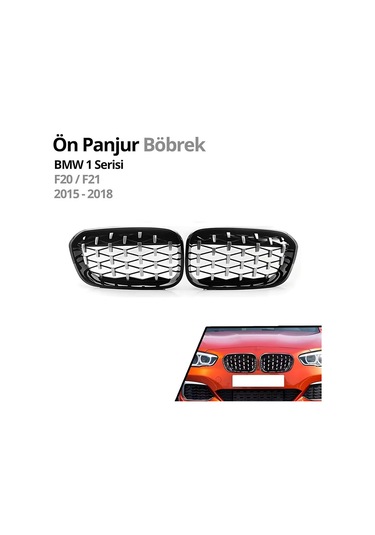 Autogp Bmw F20 Lci Ön Panjur Böbrek Izgara Diamond 2015 / 2019 Gry-m1-bm-f20-15d