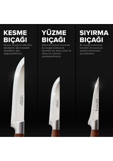Lazoğlu Sürmene Trabzon 6'lı Kurban Bıçak Seti 6'lı Set