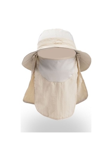 Yüz Maskesi İle Yaz Açık Havada Çabuk Kuruyan Erkek Güneş Şapkası E5kjux Beyaz