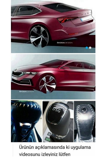 Dsg, Octavia Otomatik Vites Kılıfı, Hakiki Deri El Yapımı