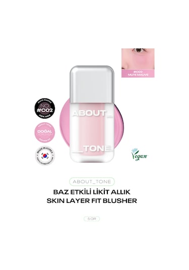 About Tone Skin Layer Fit Blusher Eba7c5 Mute Mauve
