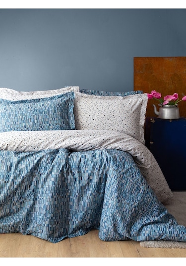 Senses Leros Complete Takımı İndigo Çift Kişilik Indigo