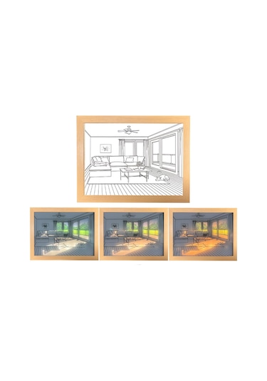 Suntek Led Aydınlatma Boyama Dekorasyon Lambası Ayarlanabilir Köpek 22.5x17.5cm